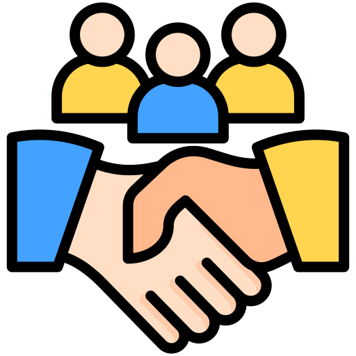 Ícone representando engajamento corporativo